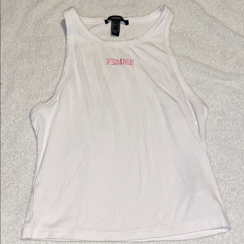 White Femme Tee